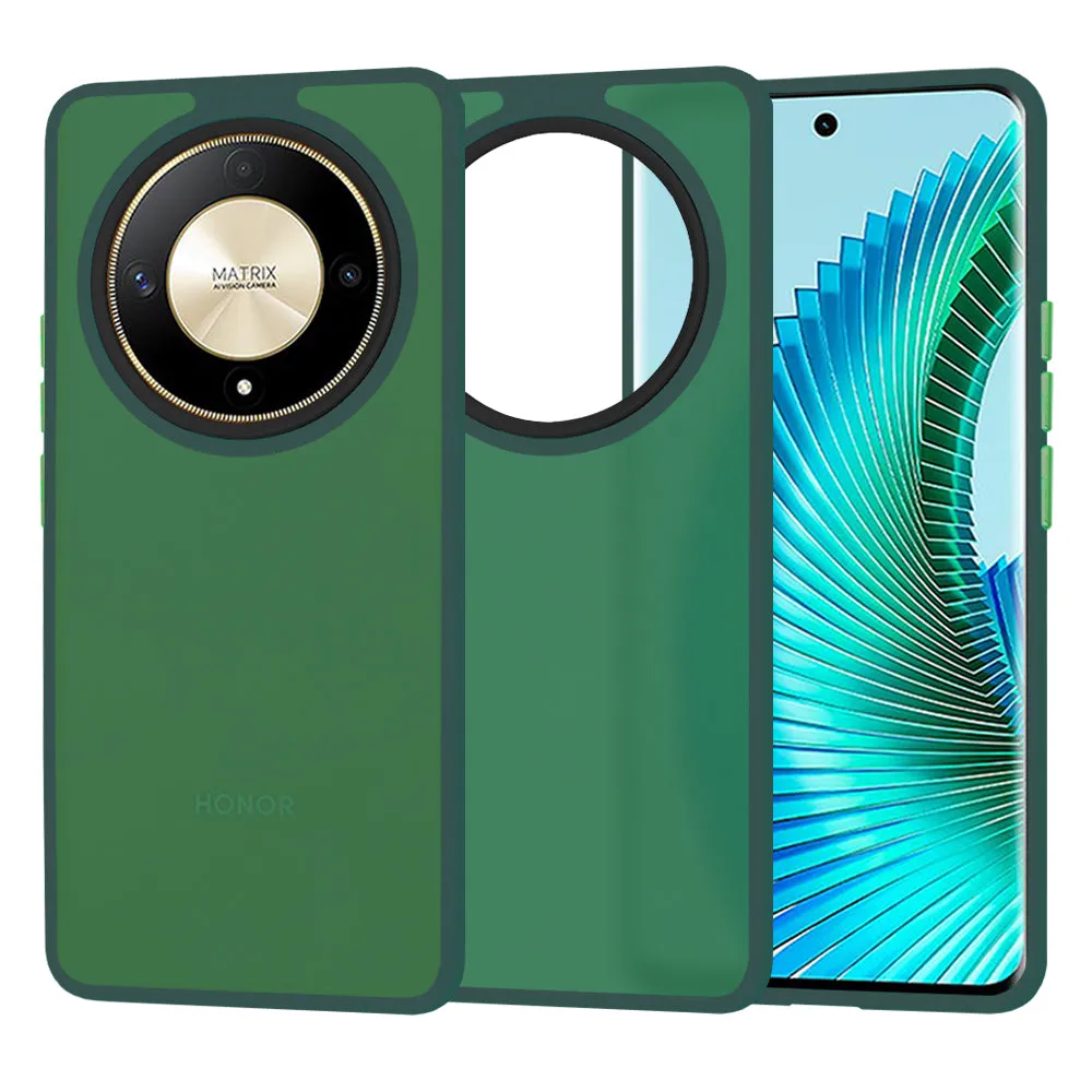 Custodia per Honor Magic6 Lite, Techsuit, HaloFrost, Verde - immagine 1