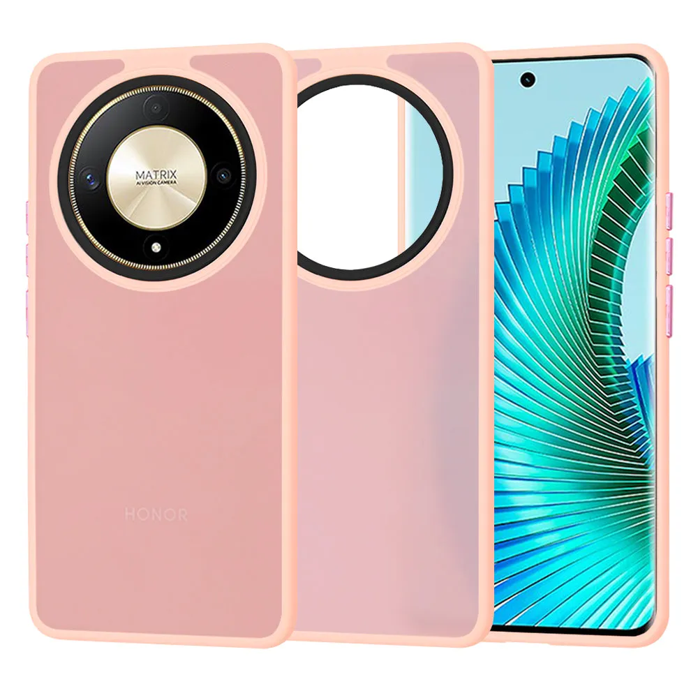 Custodia per Honor Magic6 Lite, Techsuit, HaloFrost, Rosa - immagine 1