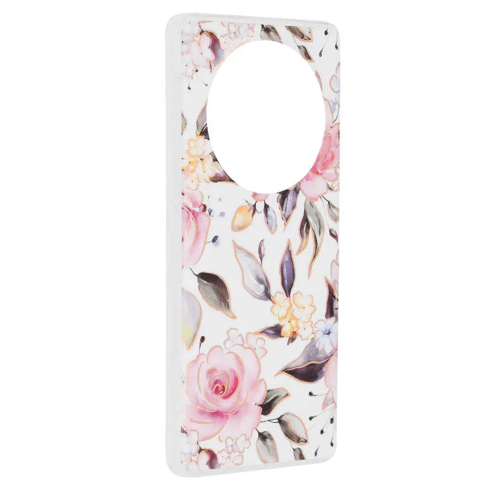 Custodia per Honor Magic6 Lite, Techsuit, Marble, Bianca - immagine 1