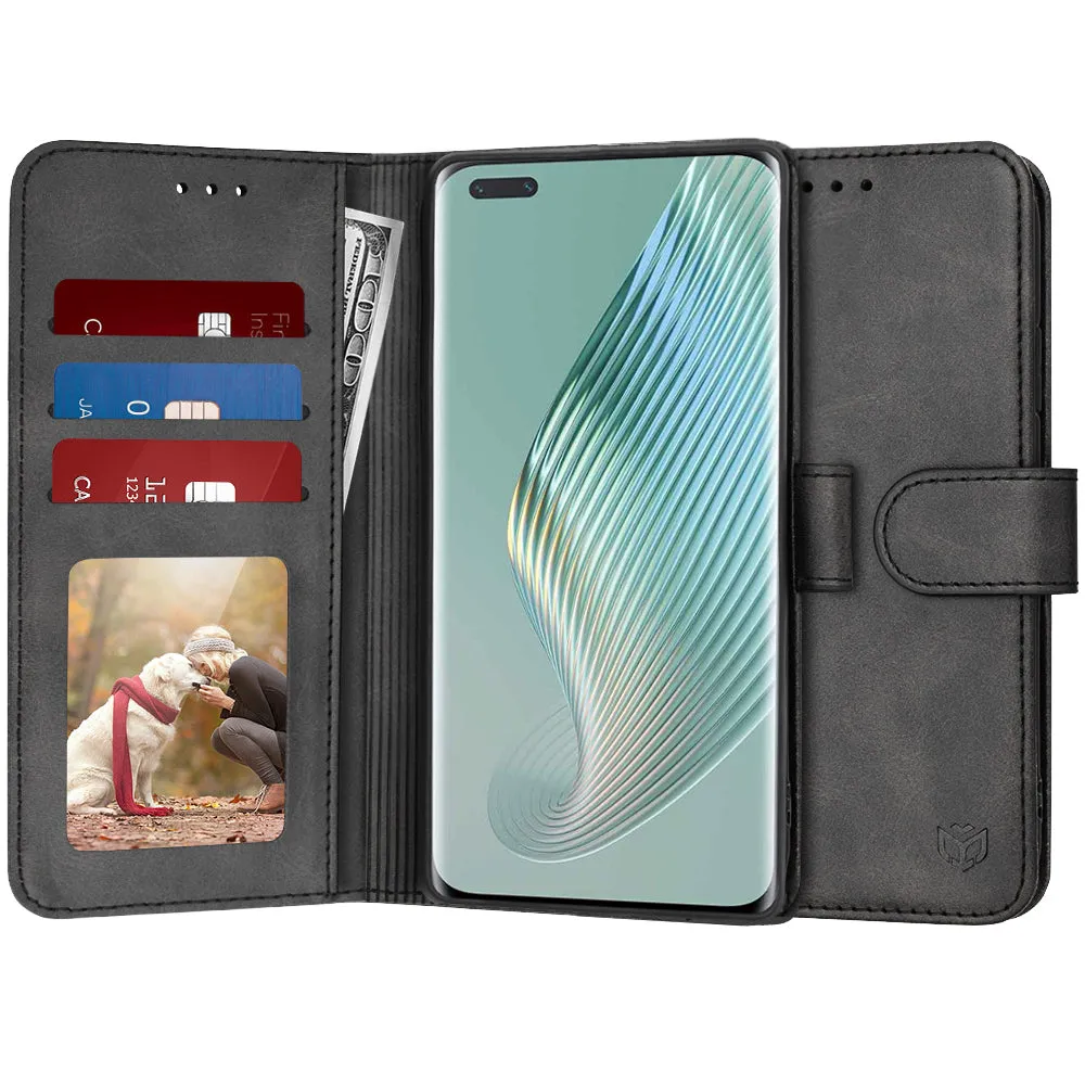 Custodia per Honor Magic5 Pro, Techsuit, Diary Book, Nera - immagine 1