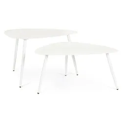 YVONNE Set tavolini Bianco - immagine 1