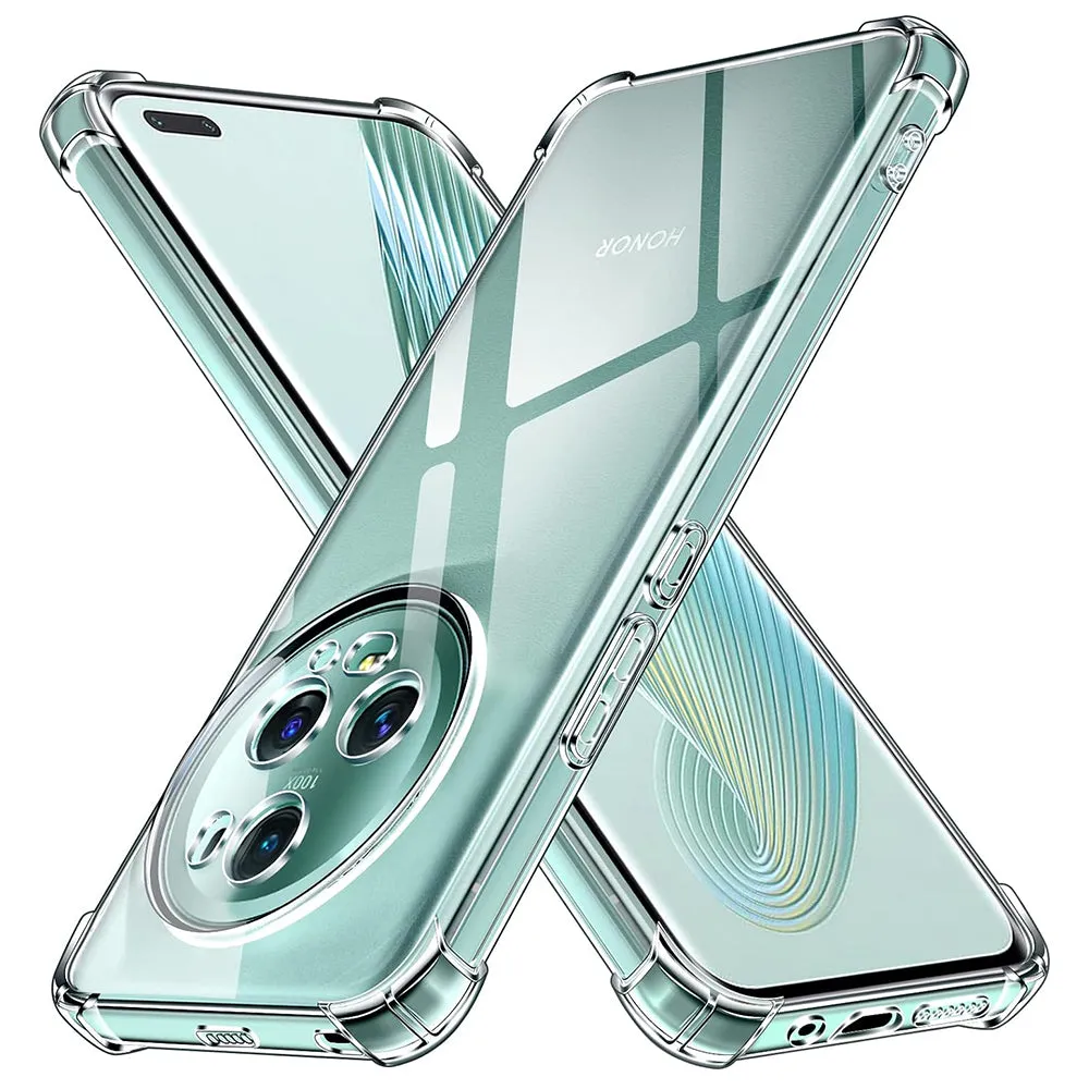 Custodia per Honor Magic5 Pro, Techsuit, Shockproof Clear, Trasparente - immagine 1