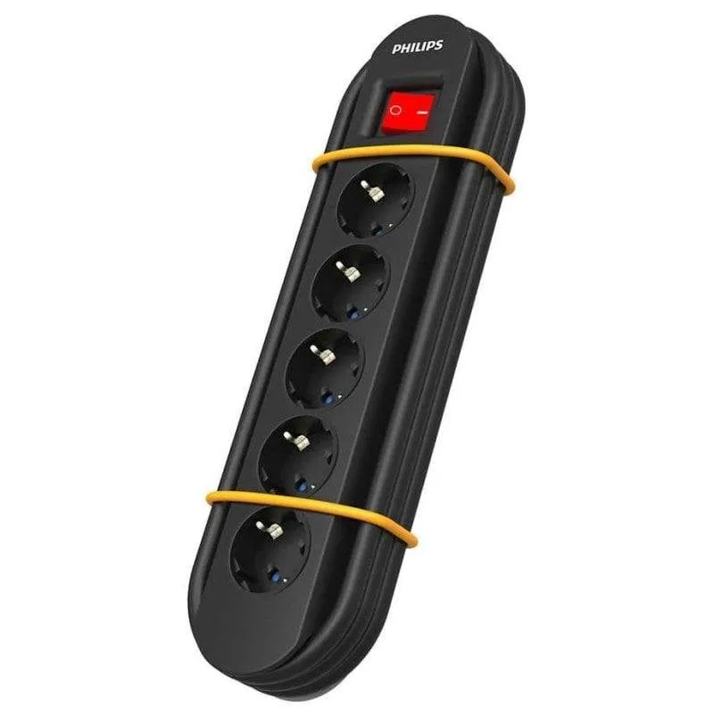 Multipresa Philips SPN5050BA/39 5 prese interruttore gestione cavi 2 m magnetica - immagine 1