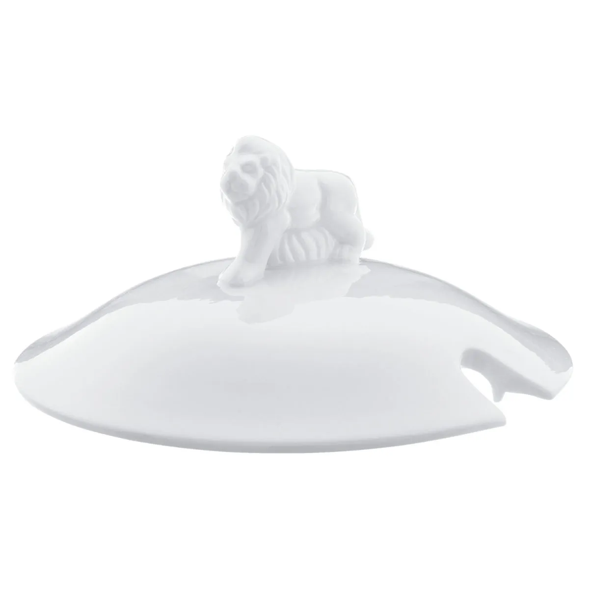 PULSIVA Coperchio per terrina testa di leone Matur; 22 cm (Ø); bianco; rotonda - immagine 1
