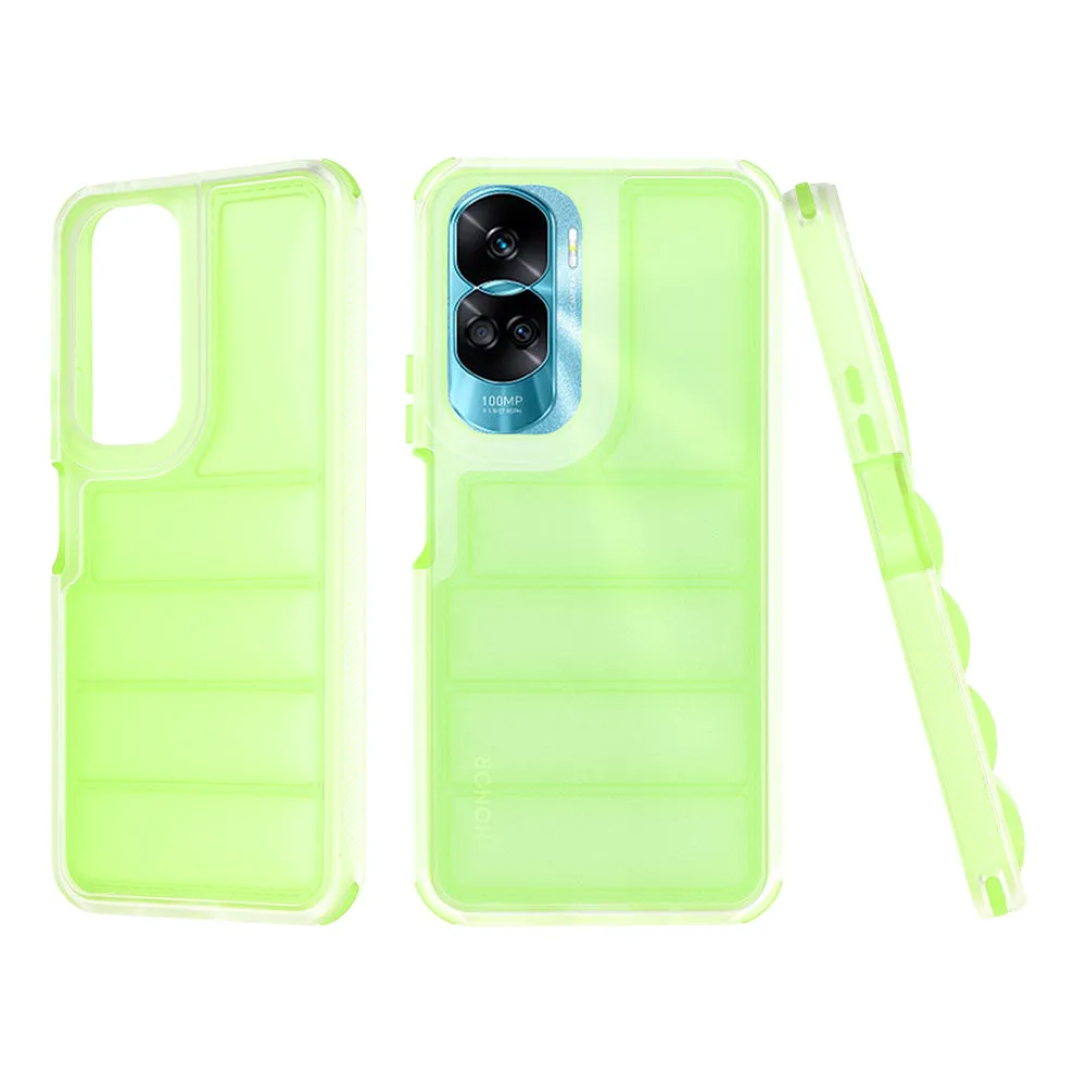 Custodia per Honor 90 Lite, Techsuit, Wave Shield, Verde - immagine 1