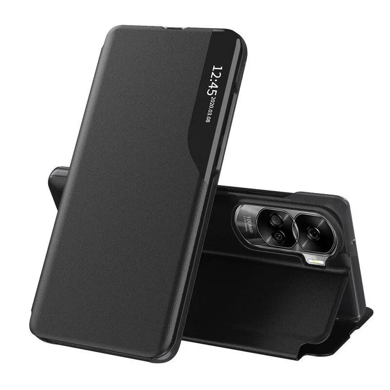 Custodia per Honor 90 Lite, Techsuit, eFold, Nera - immagine 1