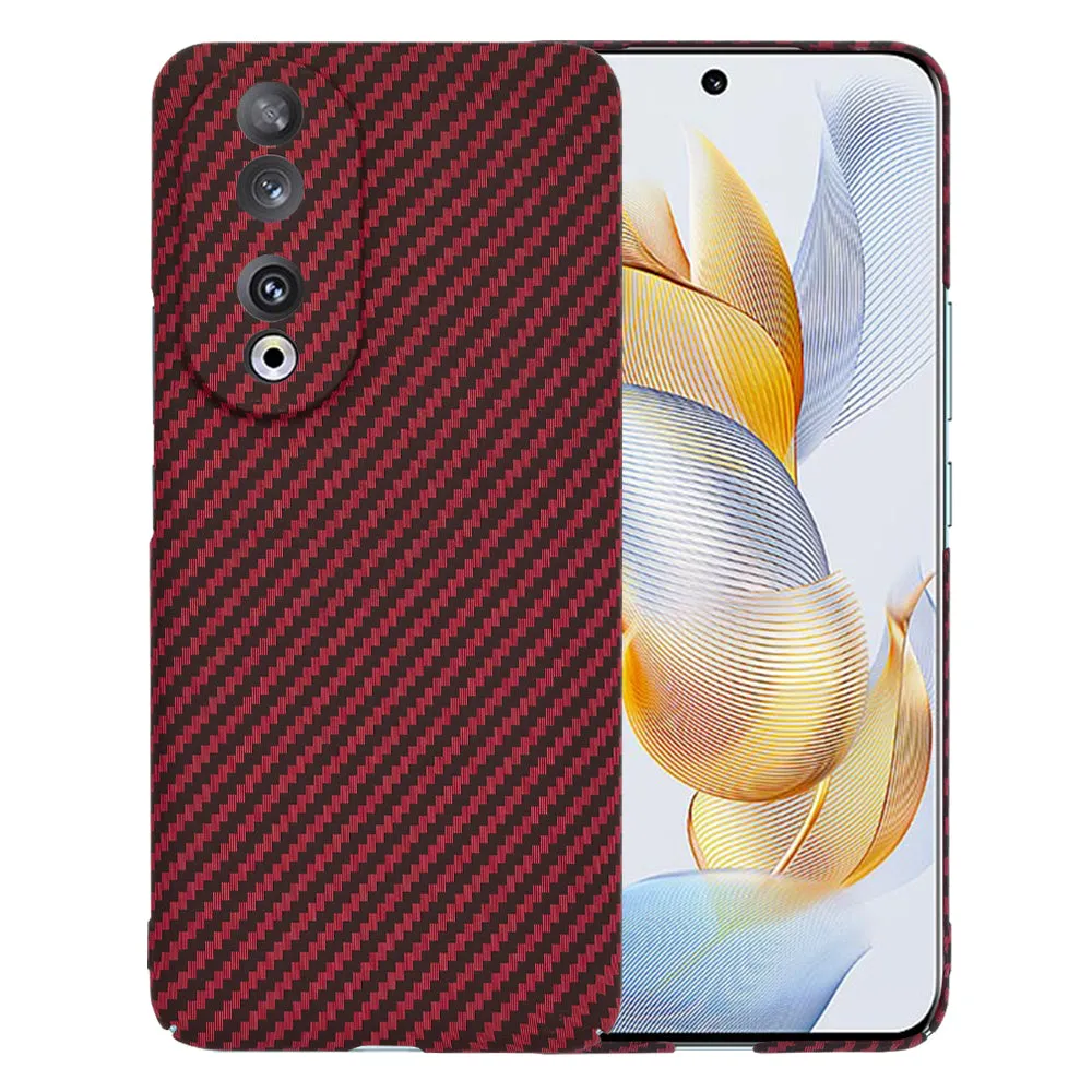 Custodia per Honor 90, Techsuit, Carbonite FiberShell, Rossa - immagine 1