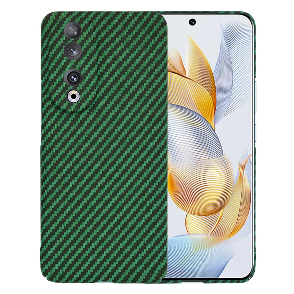 Custodia per Honor 90, Techsuit, Carbonite FiberShell, Verde - immagine 1