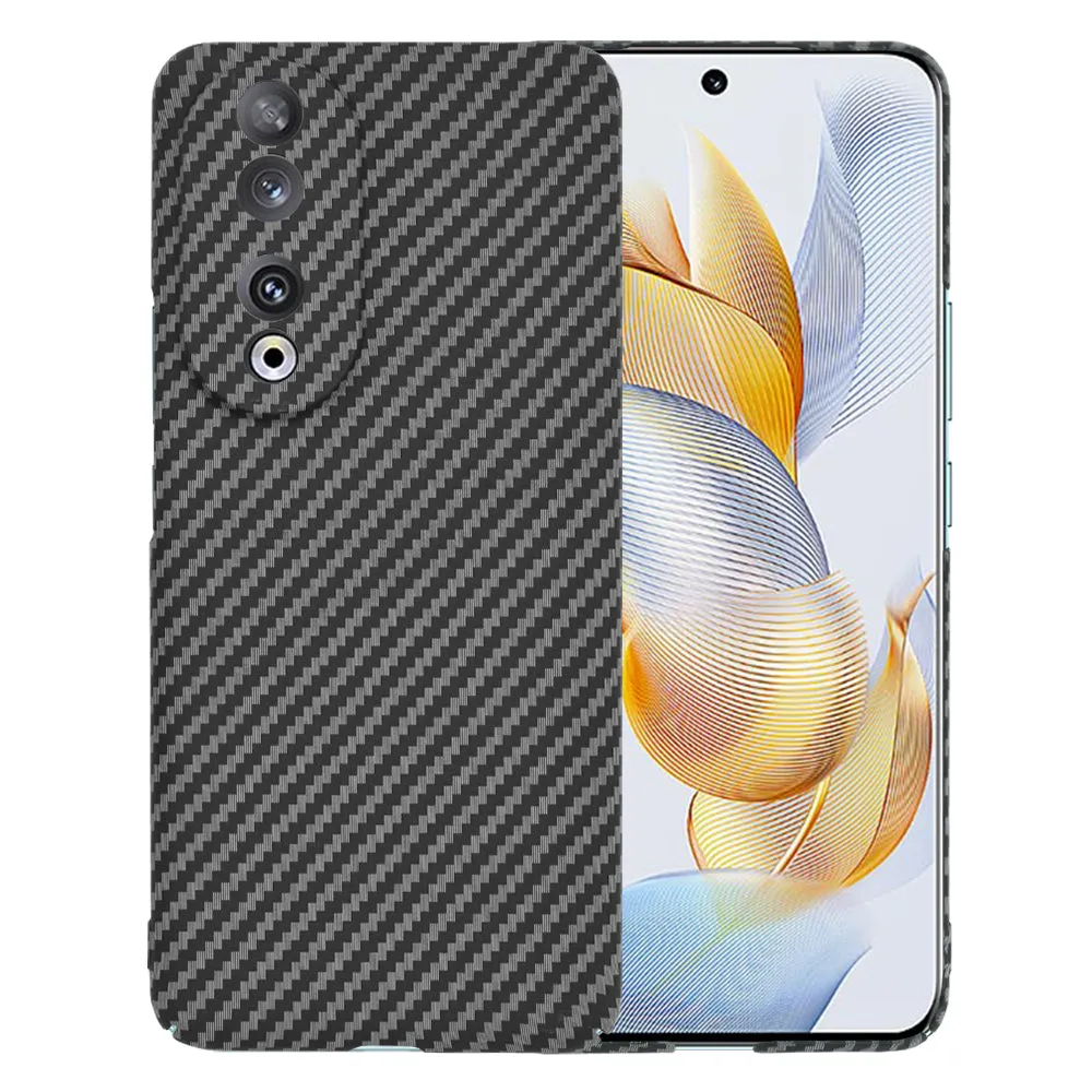 Custodia per Honor 90, Techsuit, Carbonite FiberShell, Nera - immagine 1