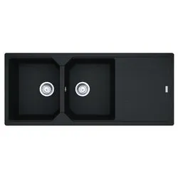 Lavello 2 vasche (116x50cm) Ubg 621 116 URBAN Nero Opaco 114 0686 789 - immagine 1
