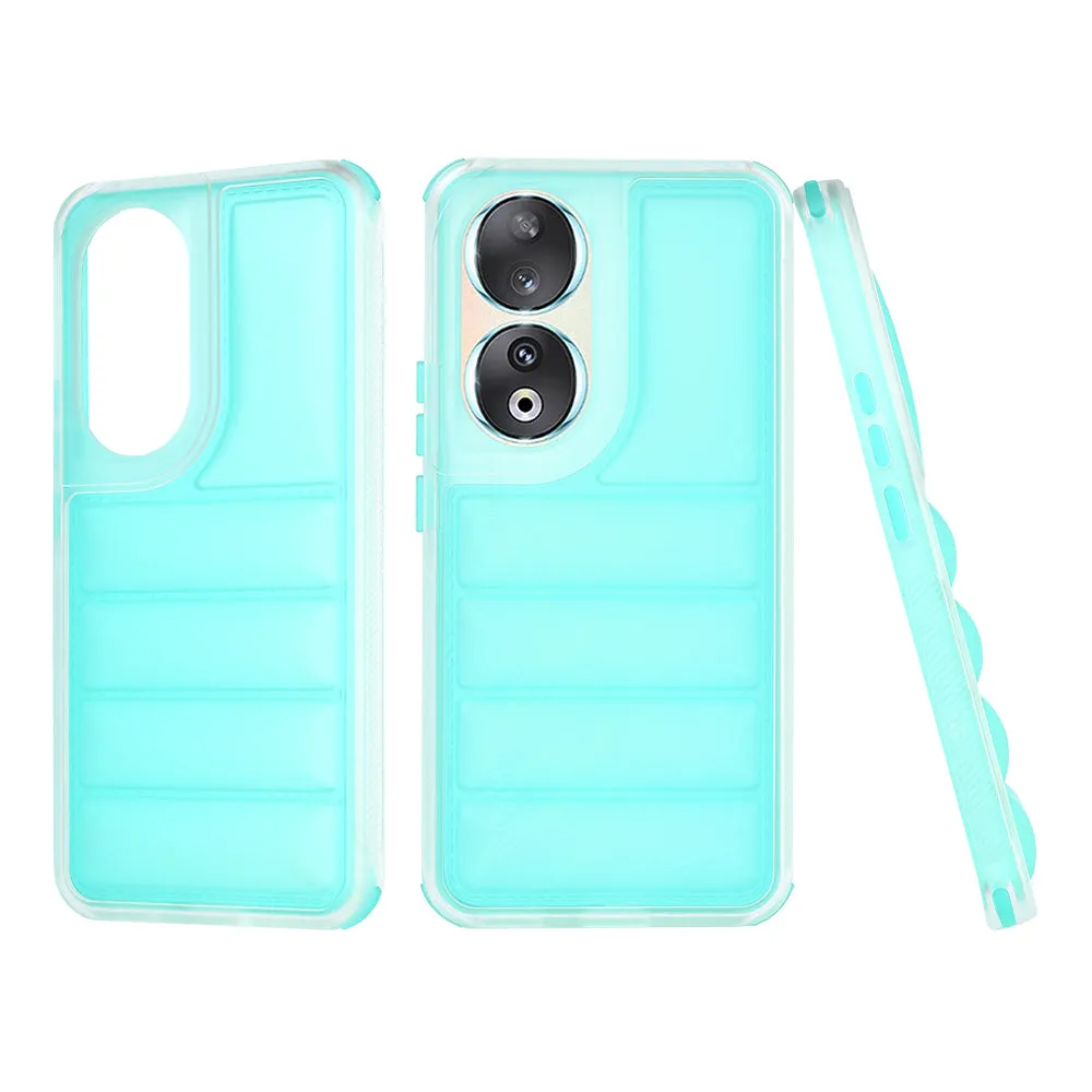 Custodia per Honor 90, Techsuit, Wave Shield, Turchese - immagine 1