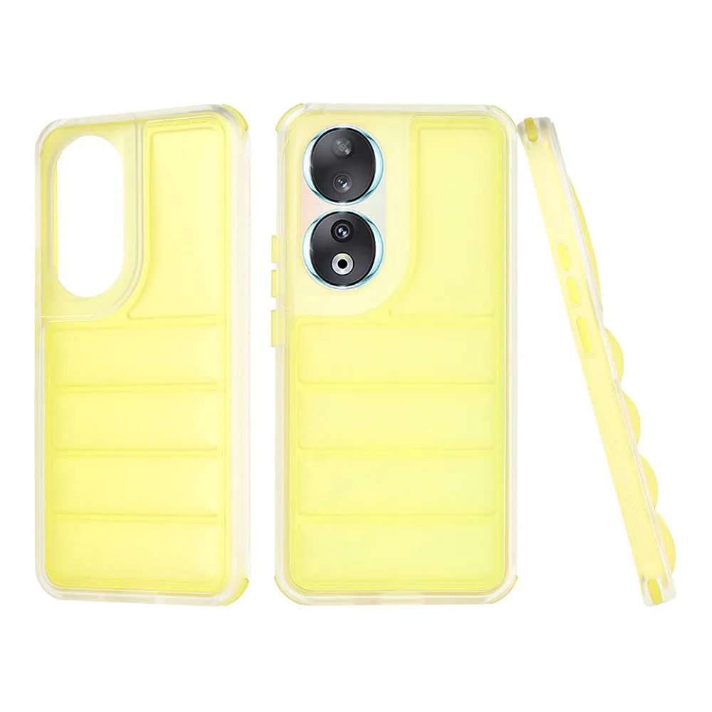 Custodia per Honor 90, Techsuit, Wave Shield, Gialla - immagine 1