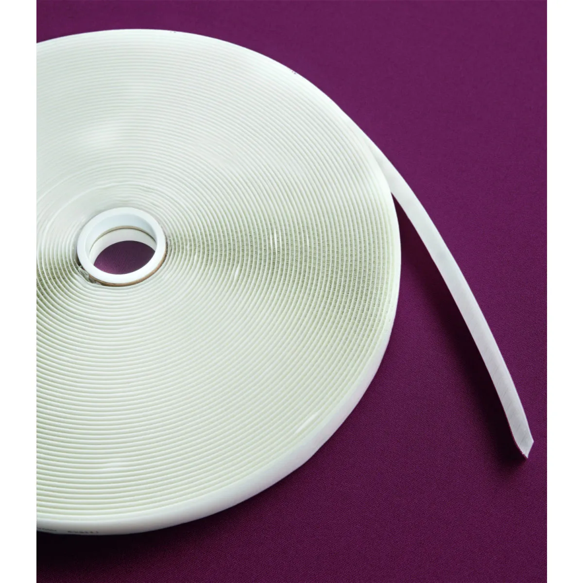 ERWIN M. Velcro adesivo con parte morbida da cucire; 1.8 cm (L); bianco - immagine 1