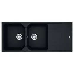 Lavello 2 vasche (116x50cm) Ubg 621 116 URBAN Black matt Opaco 114 0686 790 - immagine 1