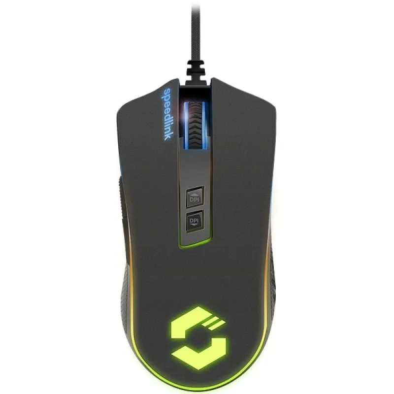 Ratón Speedlink Orios RGB USB 10000DPI Nero 7 Tasti Programmabili - immagine 1