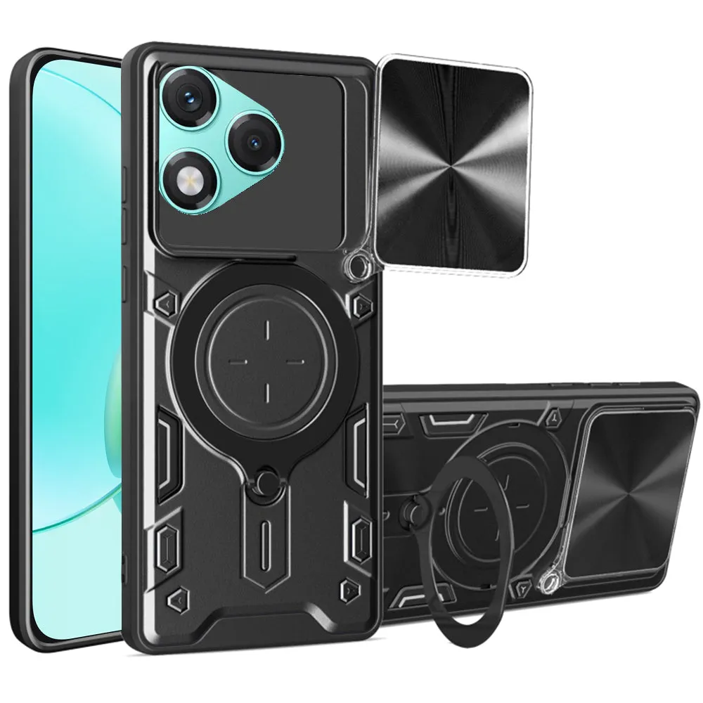 Custodia per Honor 400 Lite, Techsuit, CamGuard Pro, Nera - immagine 1