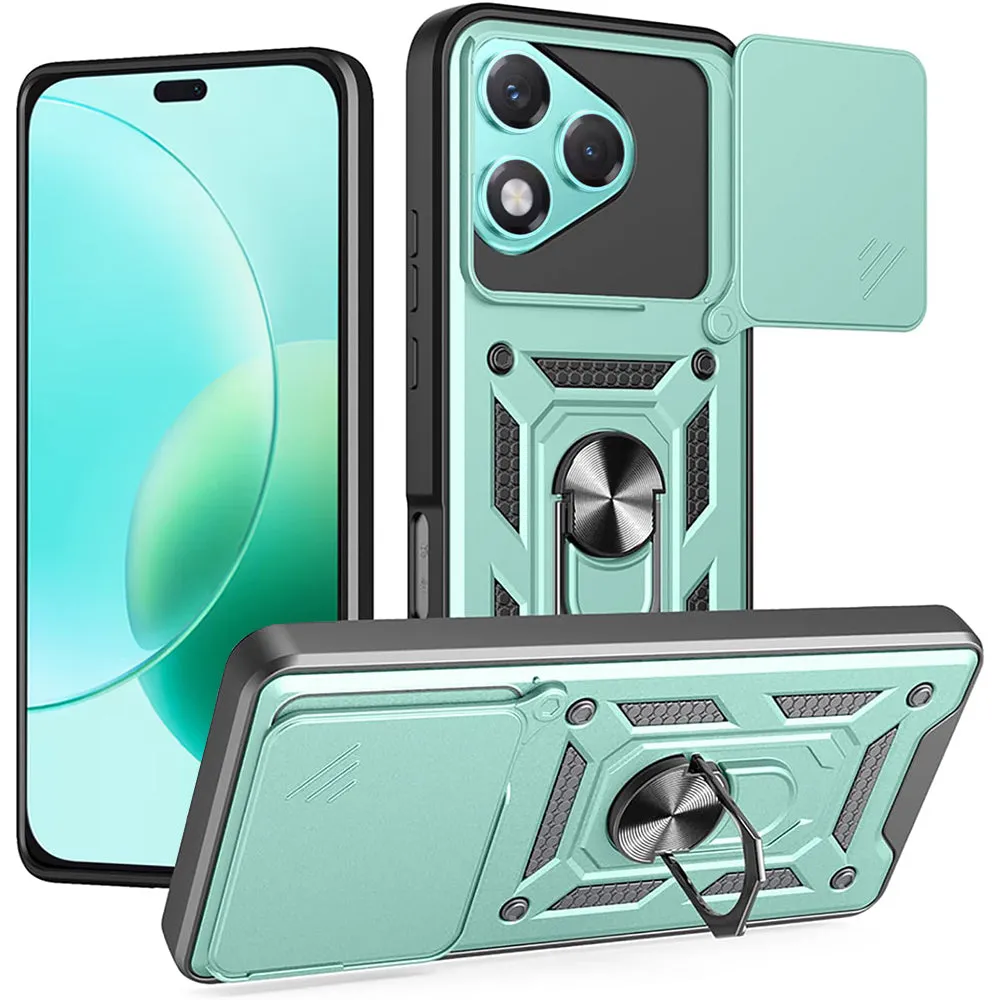 Custodia per Honor 400 Lite, Techsuit, CamShield, Verde - immagine 1