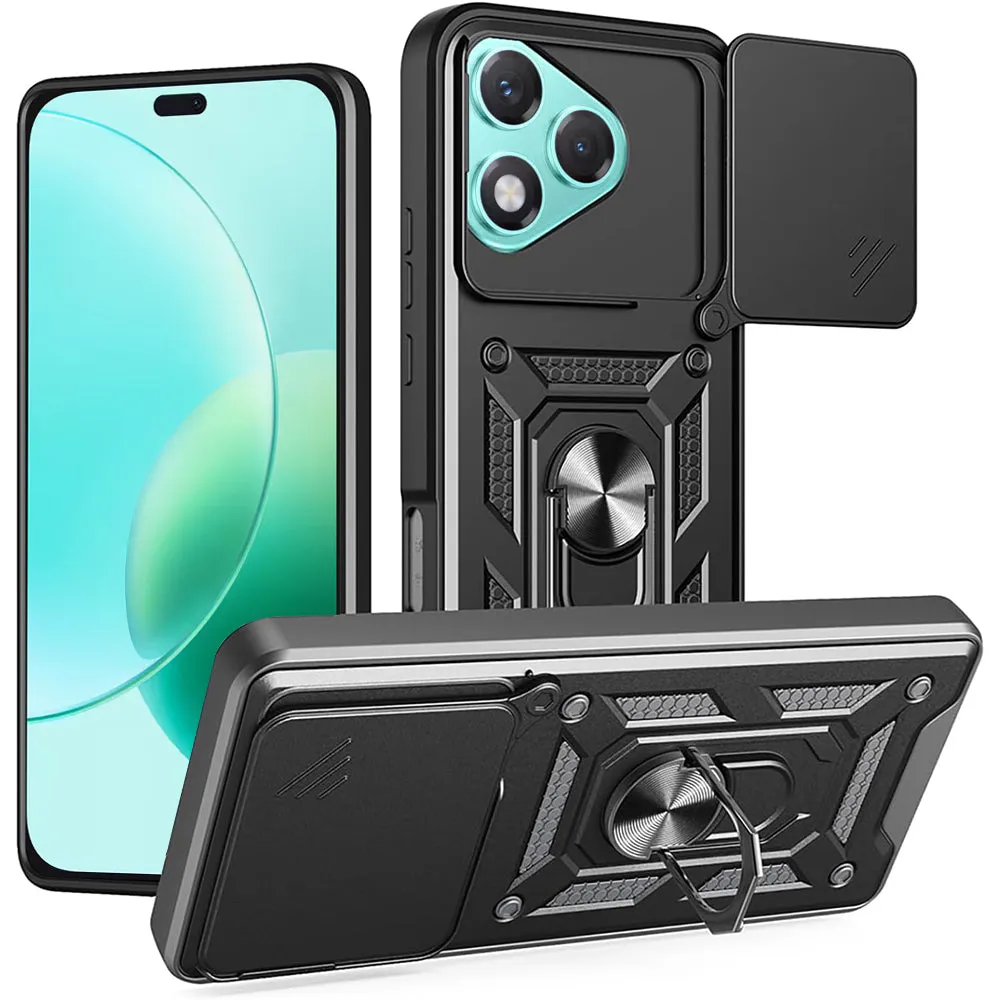 Custodia per Honor 400 Lite, Techsuit, CamShield, Nera - immagine 1
