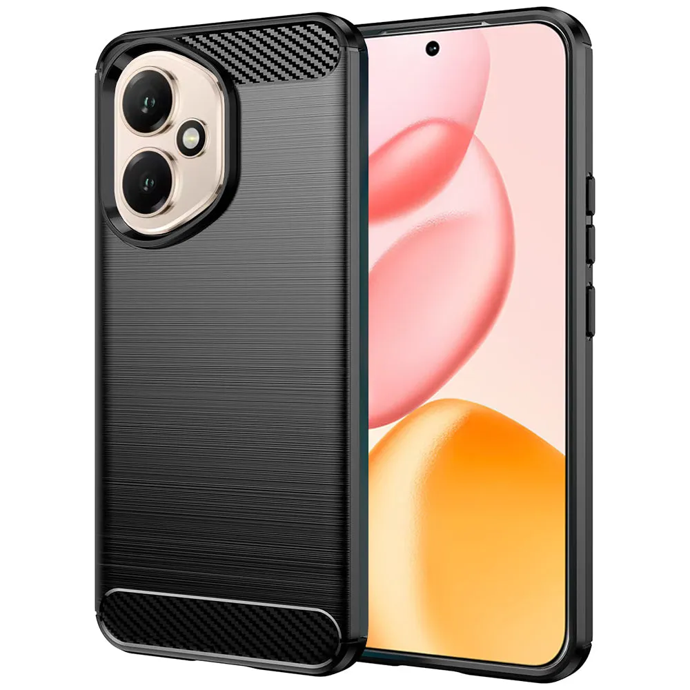 Custodia per Honor 400, Techsuit, Carbonio, Nera - immagine 1