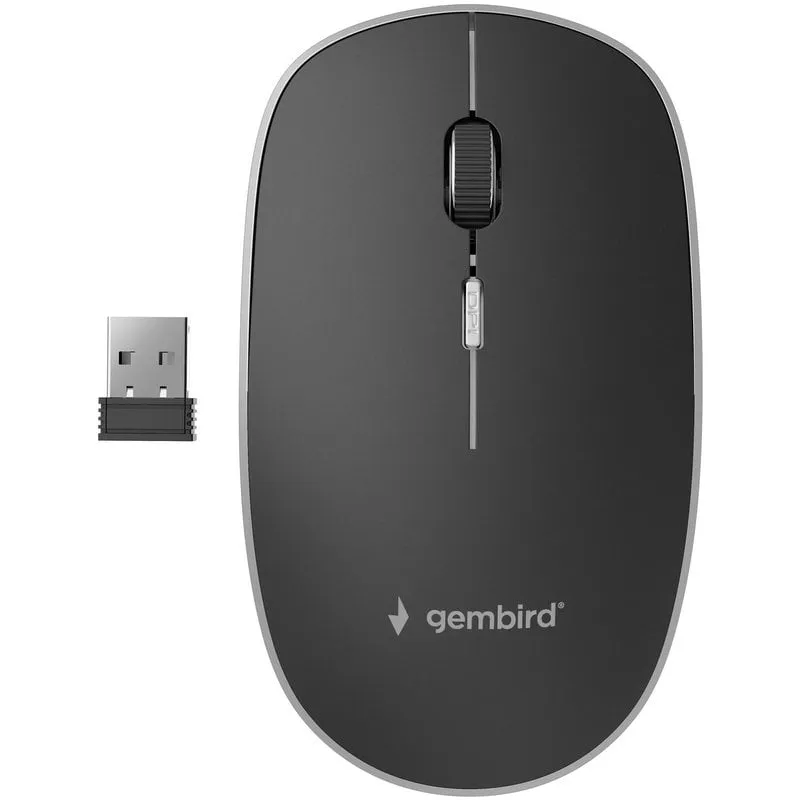 Mouse wireless Gembird MUSW-4B-01 1600 DPI Nero - immagine 1