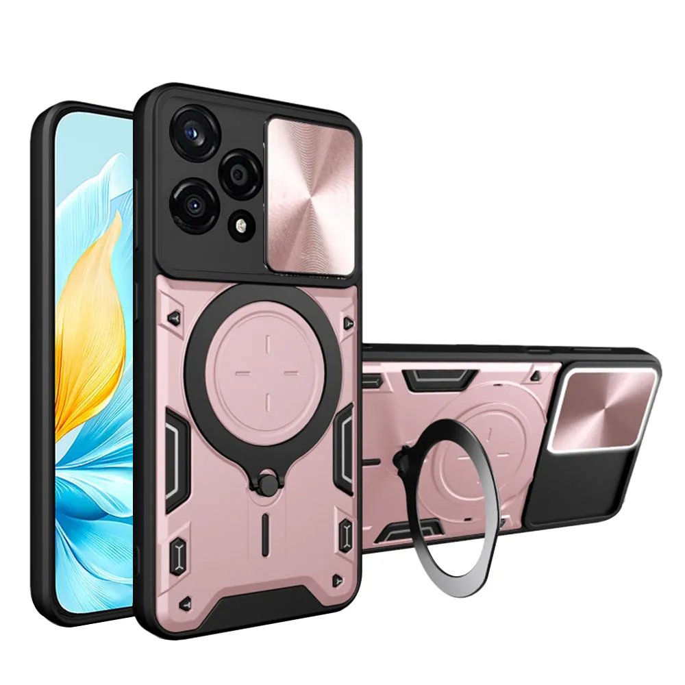 Custodia per Honor 200 Lite, Techsuit, CamGuard Pro, Rosa Oro - immagine 1