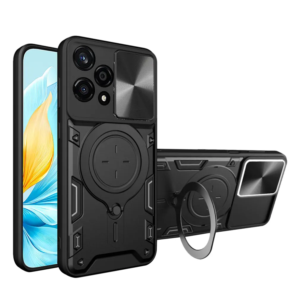 Custodia per Honor 200 Lite, Techsuit, CamGuard Pro, Nera - immagine 1