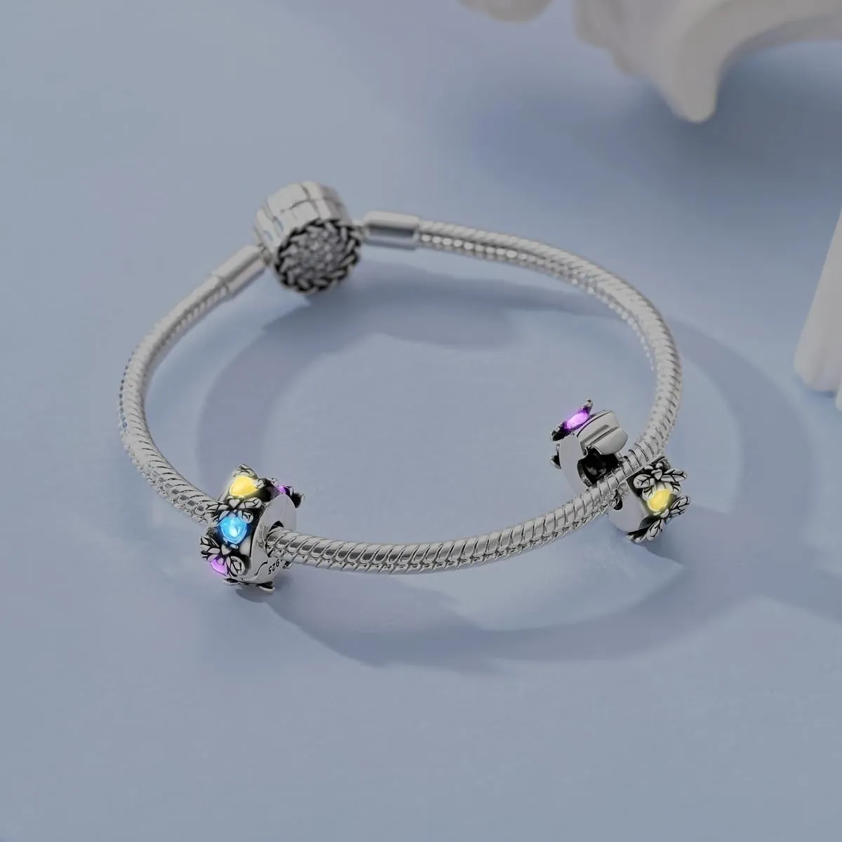 LNQOBU Charms Colgante Camaleón Charm Donna Argento Sterling 925Bead Charme da Donna per Bracciali e Collane - immagine 3