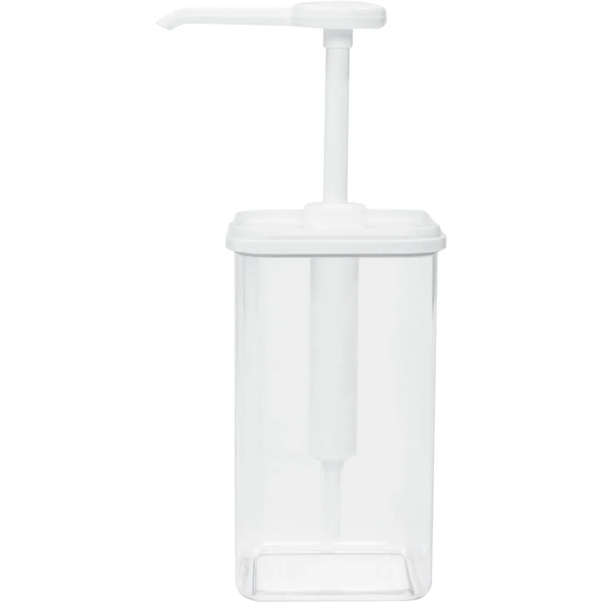 Schneider Dispenser salse quadrato; 1.4 l, 11x11x17.5 cm (LxLxH); bianco/trasparente - immagine 1