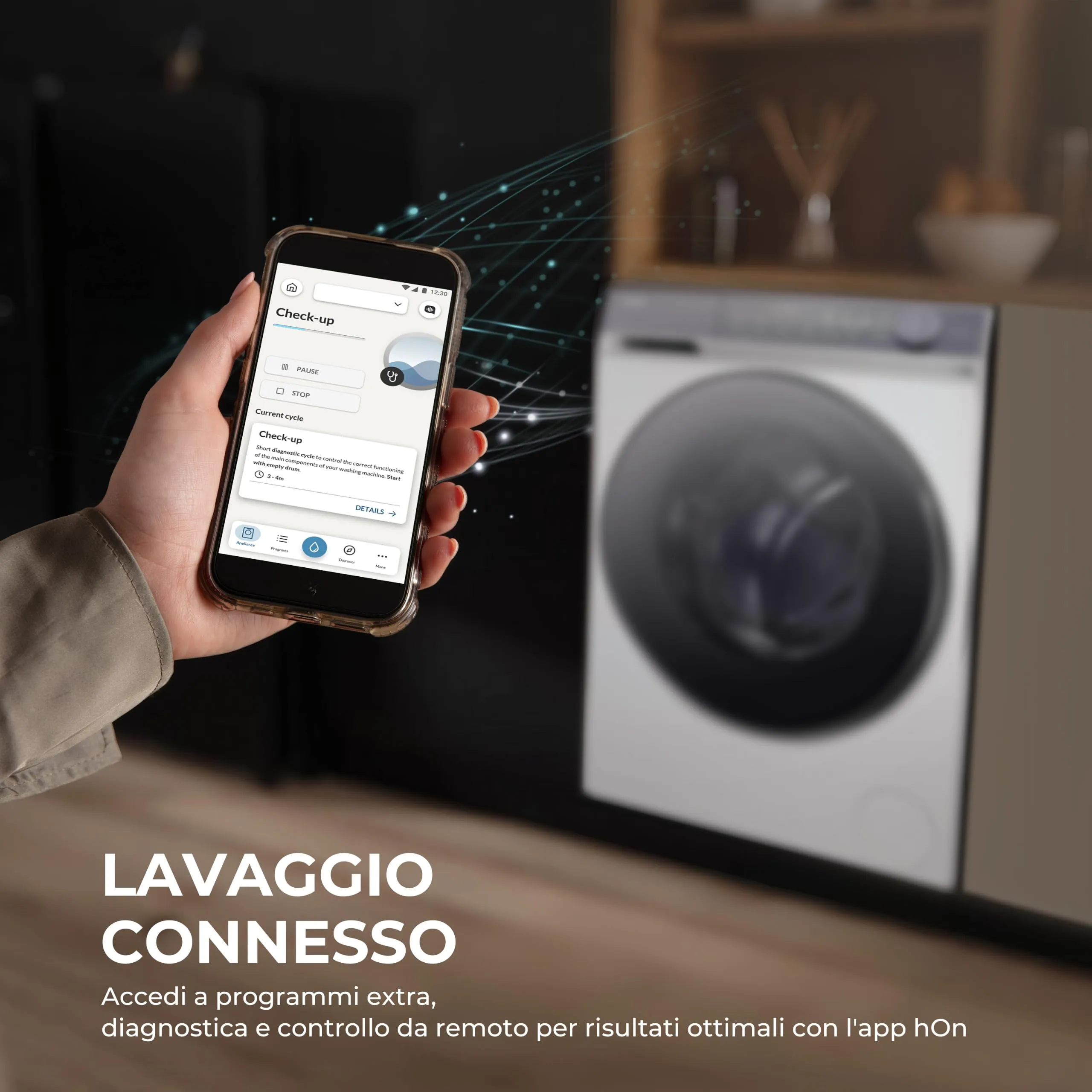 Haier X Serie 7 Lavatrice Slim 8 kg, Libera Installazione, Carica Frontale, Classe A-25%, 1400 Giri, Motore Direct Motion, Wi-Fi, hOn, 60 x 50 x 85 cm, Antracite Starry Silver - HW80-B14367GTUIT - immagine 6