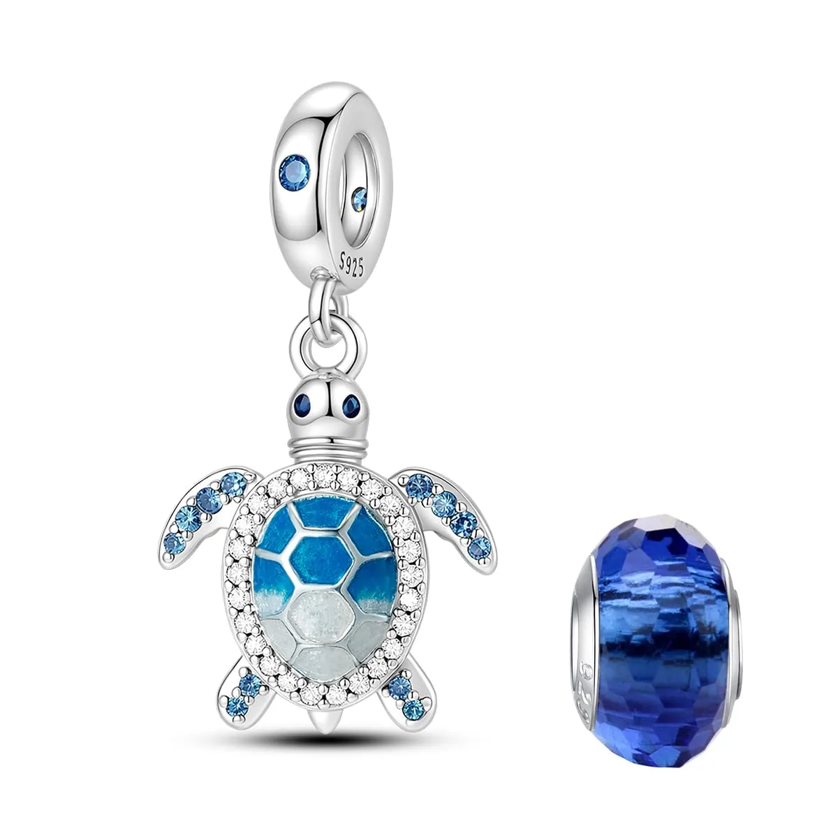 LNQOBU Charms Colgante Camaleón Charm Donna Argento Sterling 925Bead Charme da Donna per Bracciali e Collane - immagine 1
