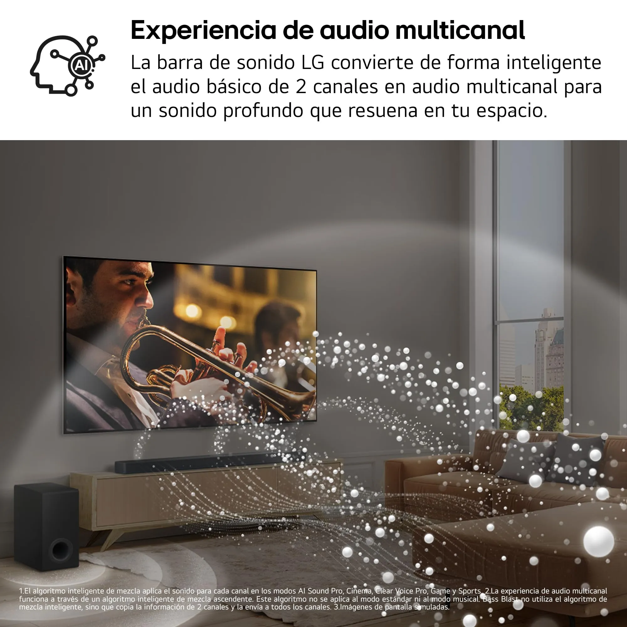 LG S95AR - Soundbar 9.1.5 con Dolby Atmos e DTS:X, 810 W di potenza, subwoofer wireless e altoparlanti posteriori, audio ad alta risoluzione (Hi-Res), Bluetooth, IA Ready, nero - immagine 8