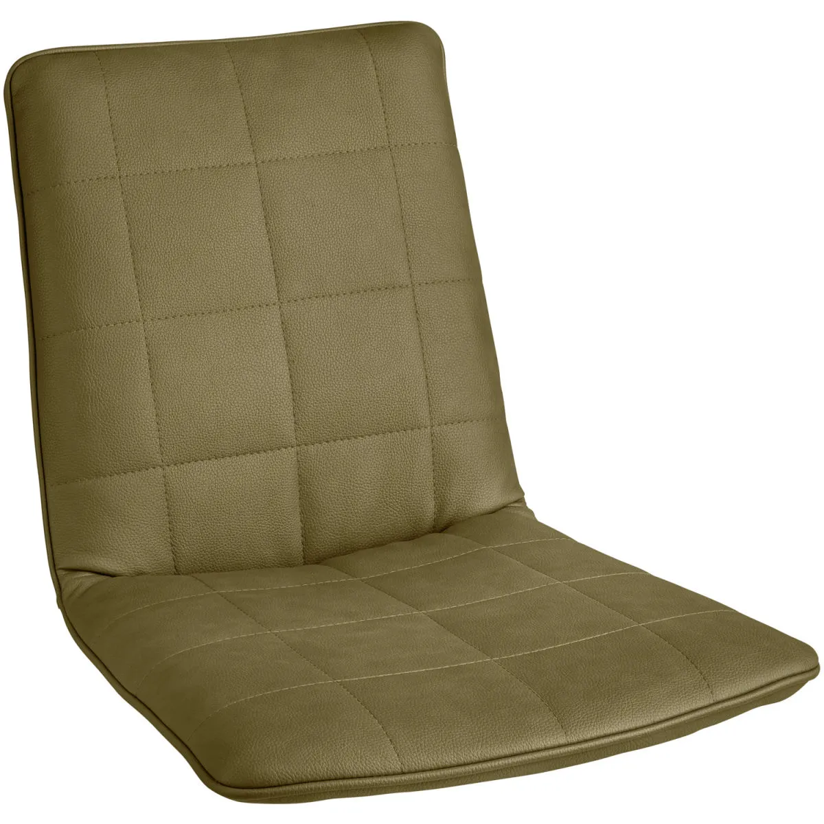 2x VEGA Seduta Milaria in similpelle; 60x48x46 cm (LxPxH); verde oliva; 2 pz. / Pacco - immagine 1