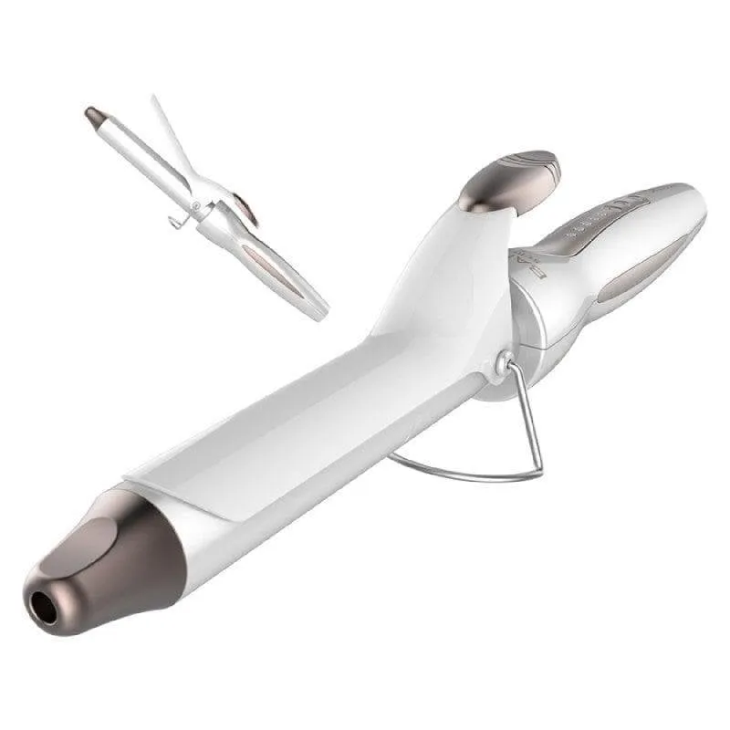 Arricciacapelli Cecotec Bamba Surfcare Curly Titanio Tormalina Cheratina 25mm 120-200°C 5 Livelli Punta Fredda Spegnimento Automatico Bianco e Argento - immagine 1