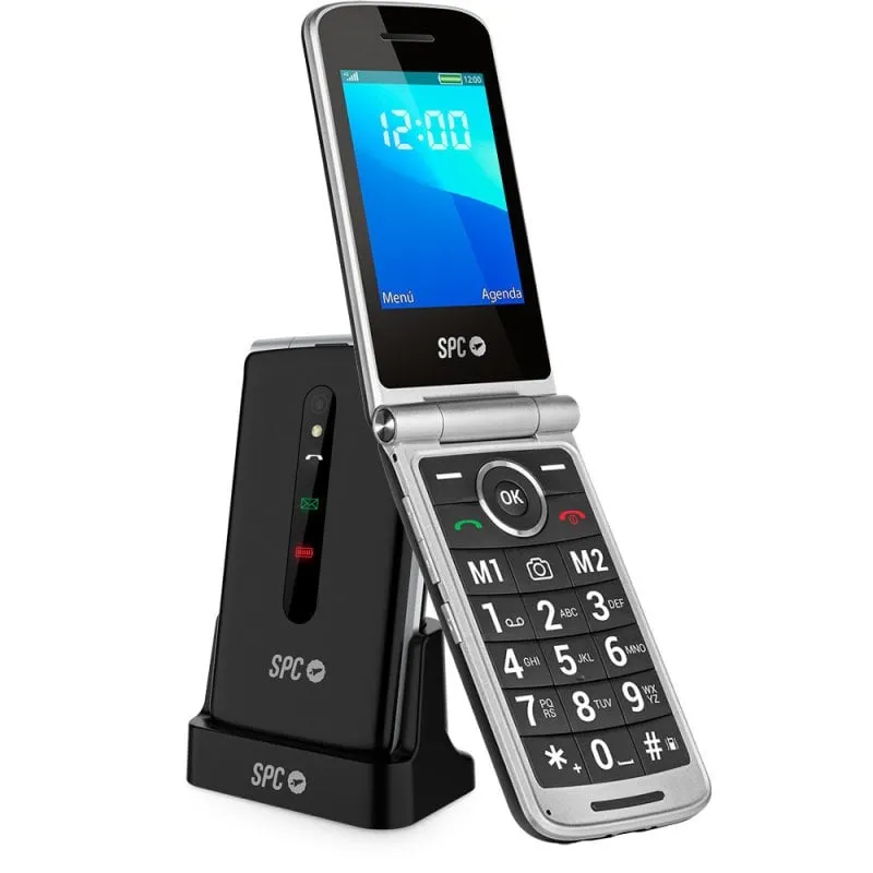 Telefono cellulare per anziani SPC Prince 4G con tasti grandi e pulsante SOS nero - immagine 1