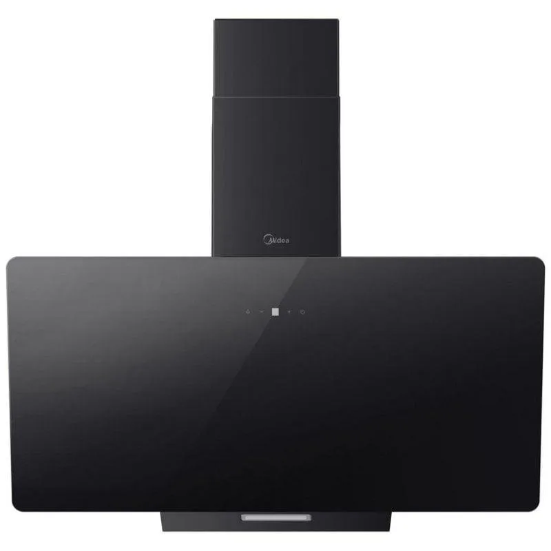 Campana extractora Midea MH90A3200B-ES Ricircolo 90cm Vetro nero - immagine 1