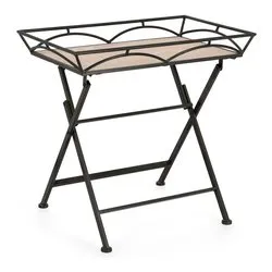 GUENDA Tavolino Nero (65cm) - immagine 1