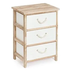 YVETTE Cassettiera 3 Cassetti Bianco (40cm) - immagine 1