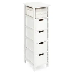 LEONIE Cassettiera 5 Cassetti Bianco (25cm) - immagine 1