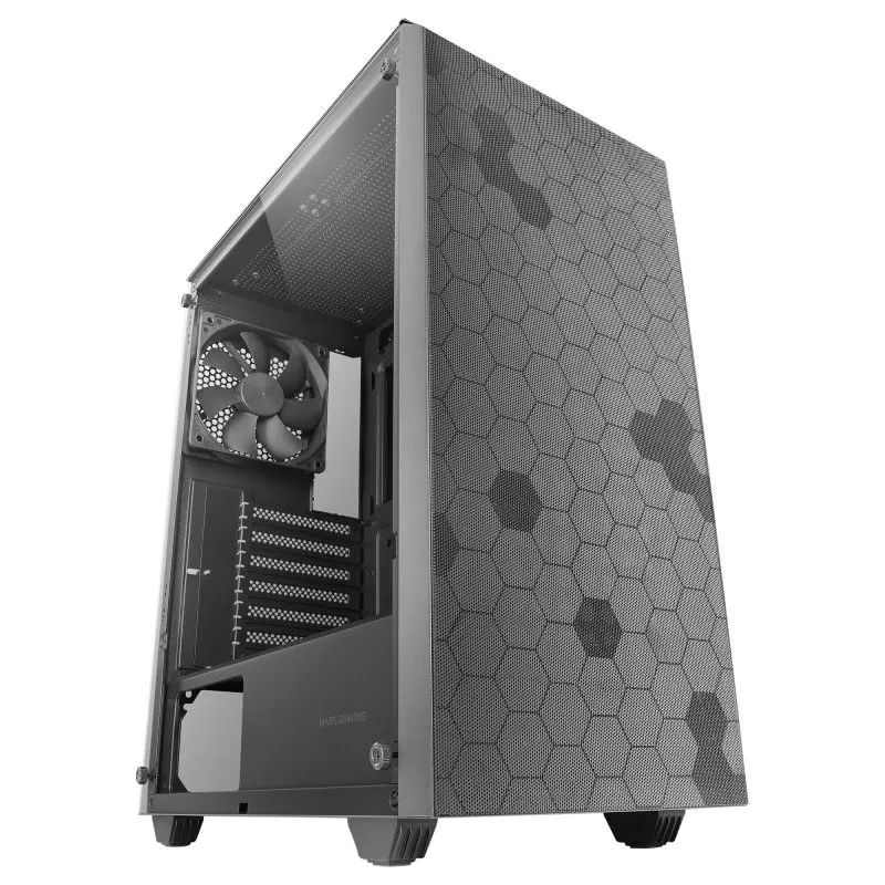 Mars Gaming MC-Q3 Mid-tower ATX doppio filtro rimovibile in vetro temperato USB 3.0 Nero - immagine 1
