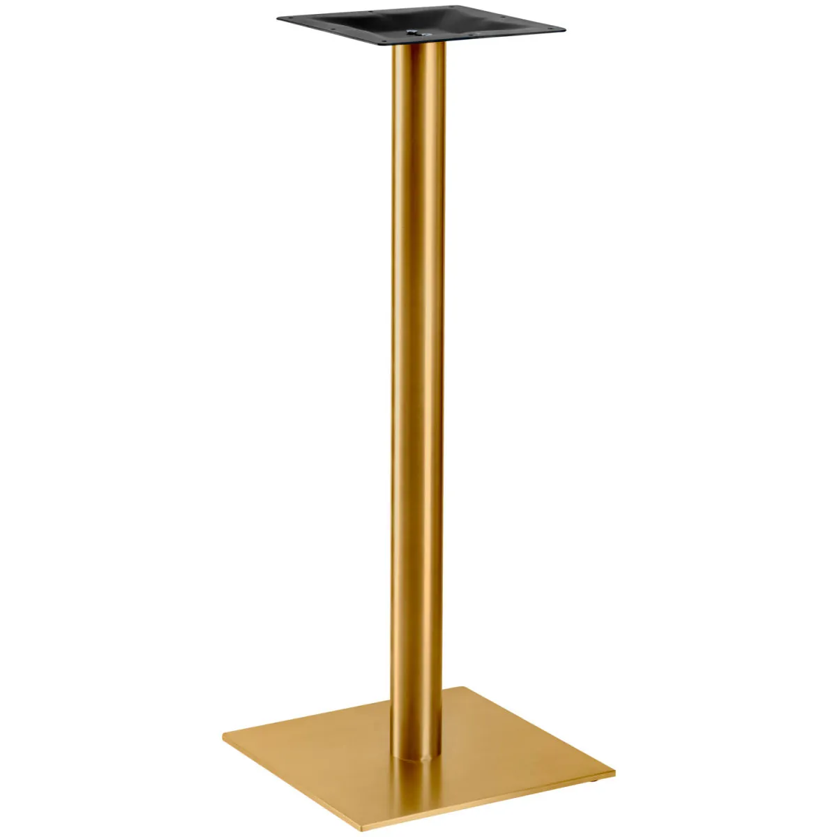 VEGA Base per tavolo alto da interno Orio; 42x42x108 cm (LxLxH); oro; quadrata - immagine 1