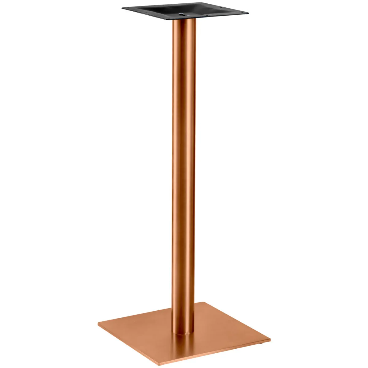 VEGA Base per tavolo alto da interno Orio; 42x42x108 cm (LxLxH); rame; quadrata - immagine 1