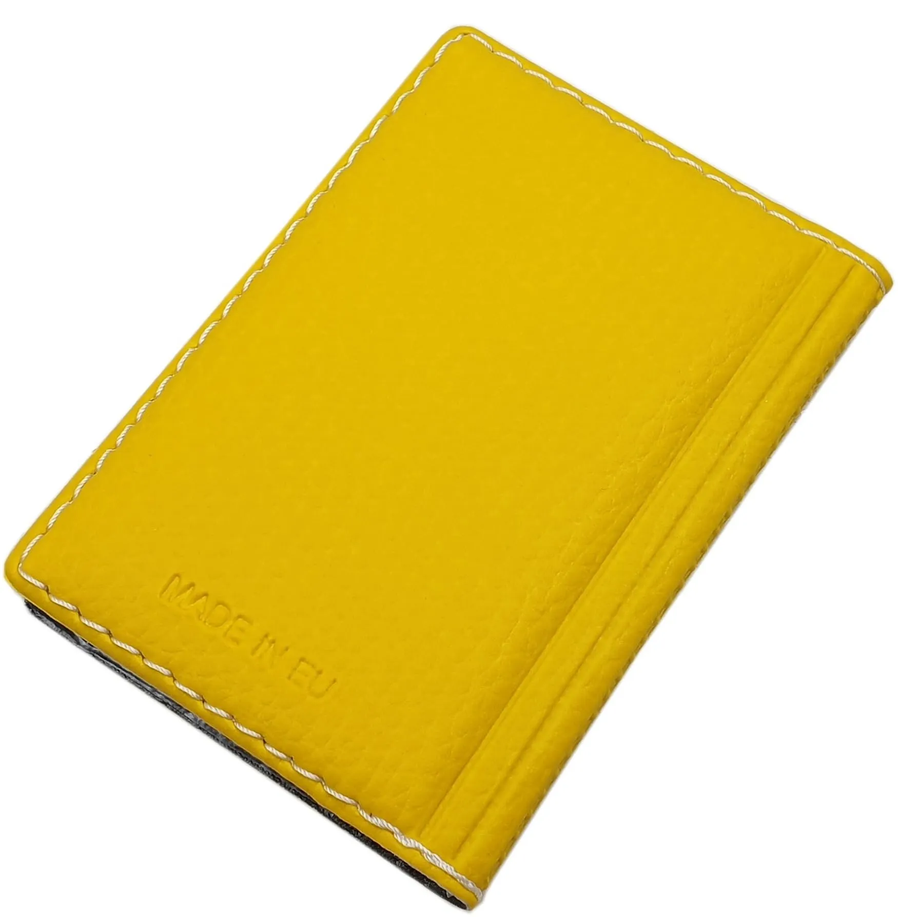 myledershop - Porta carte di credito e biglietti da visita con cuciture a contrasto, 12 scomparti, MJ-Design-Germany, Einheitsgröße, Moderno - immagine 2