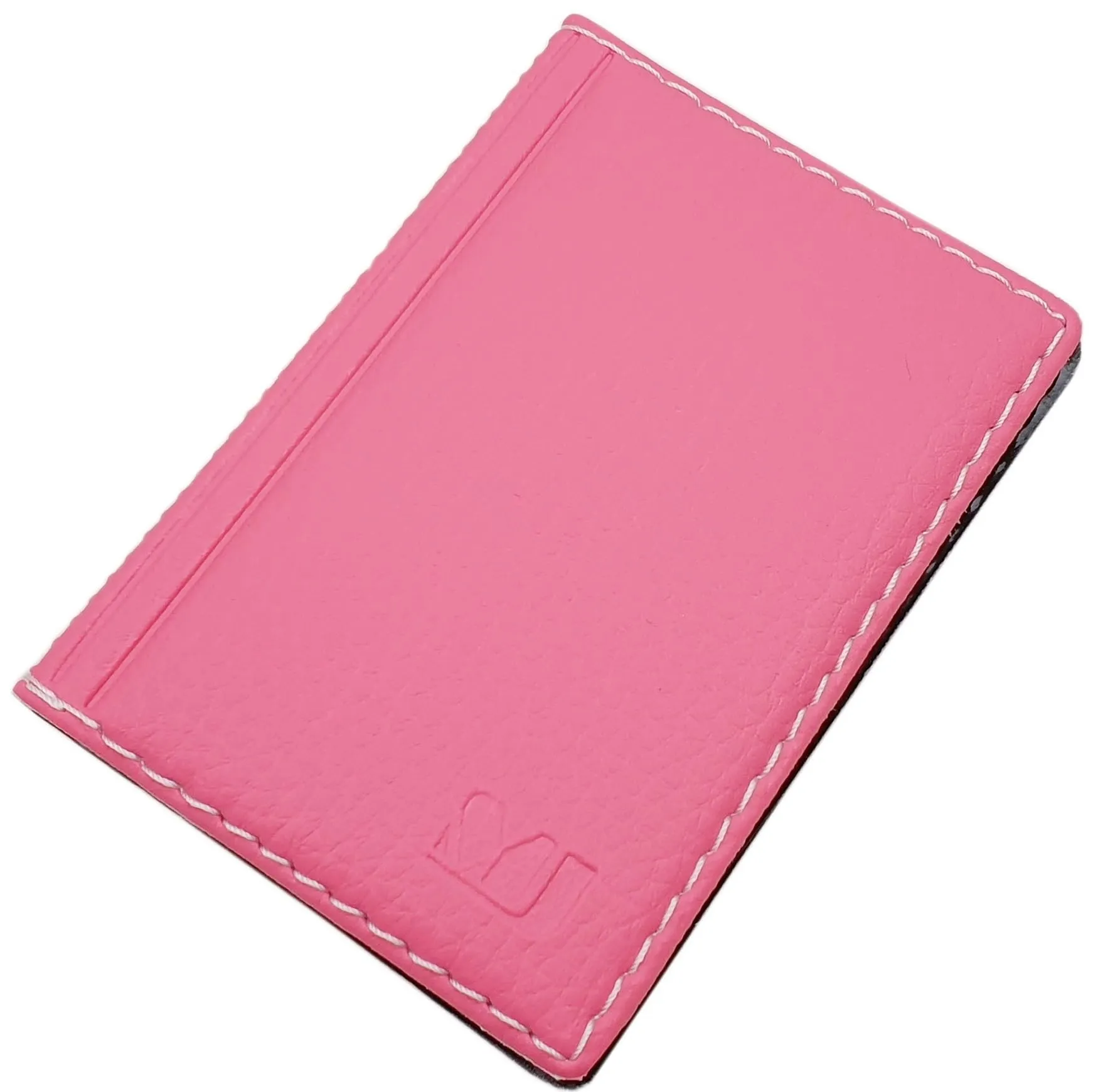 myledershop Portacarte di credito e biglietti da visita con cucitura a contrasto, 12 scomparti MJ-Design-Germany, Einheitsgröße, Moderno - immagine 1