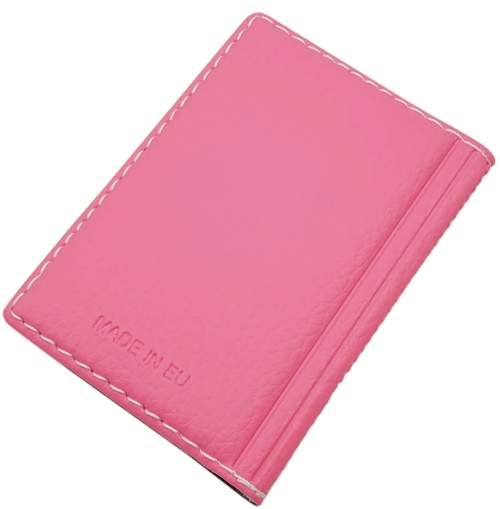 myledershop Portacarte di credito e biglietti da visita con cucitura a contrasto, 12 scomparti MJ-Design-Germany, Einheitsgröße, Moderno - immagine 2
