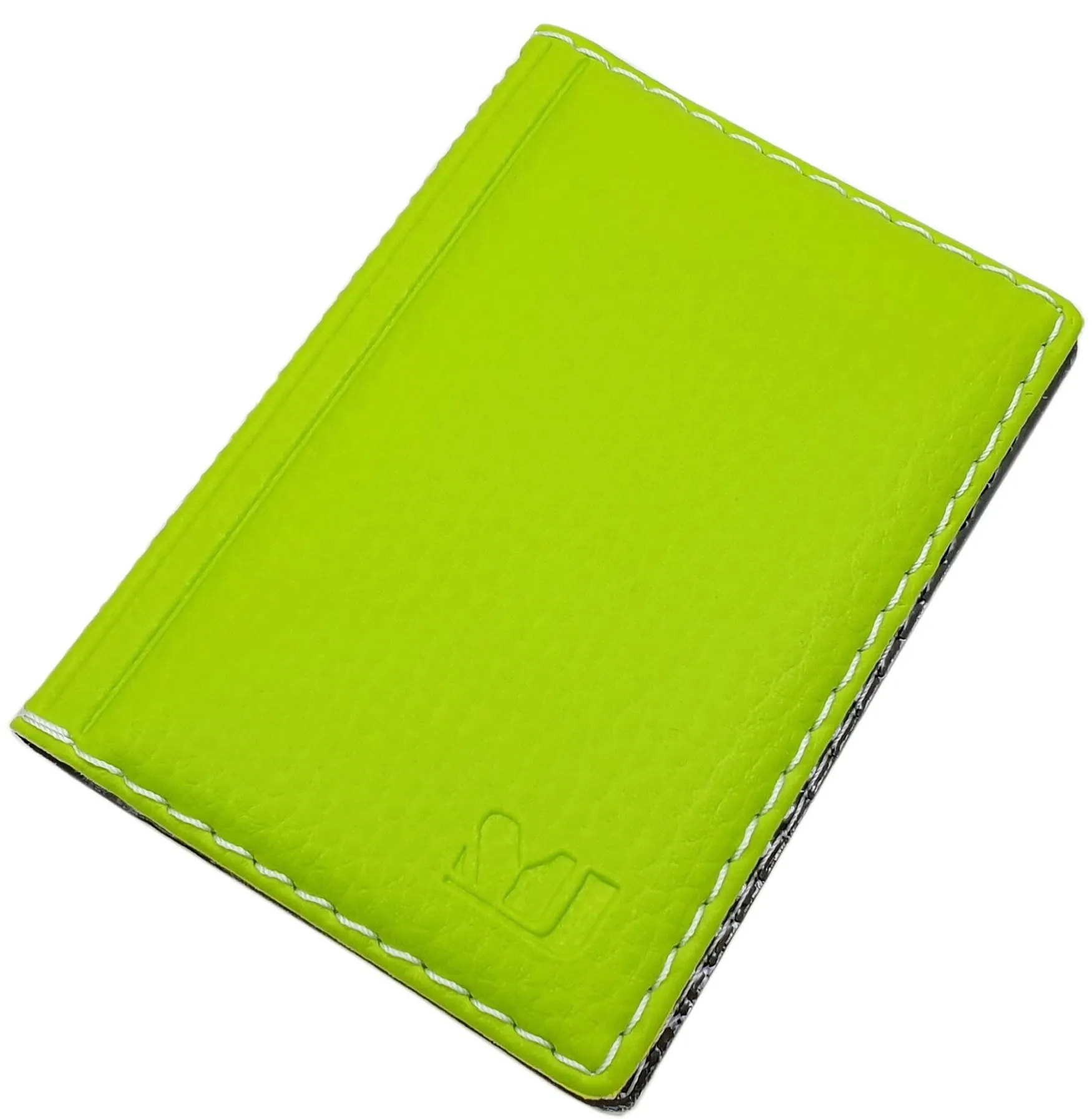 myledershop - Porta carte di credito e biglietti da visita con cuciture a contrasto, 12 scomparti, MJ-Design-Germany, Einheitsgröße, Moderno - immagine 1