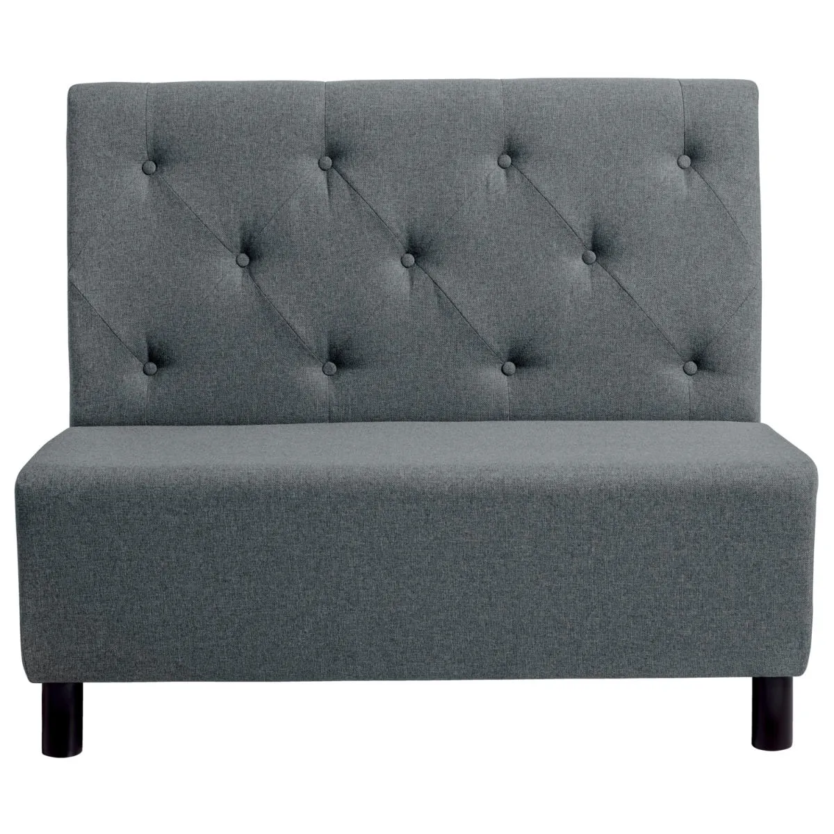VEGA Panca imbottita Lerida II in tessuto, a due posti; 118x62x102 cm (LxPxH); antracite - immagine 1