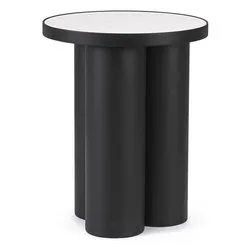 RONDEL Tavolino Nero e Bianco (40cm) - immagine 1