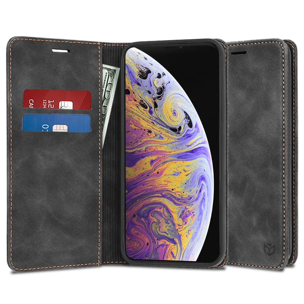 Custodia per Apple iPhone XS Max, Techsuit, Confy, Nera - immagine 1