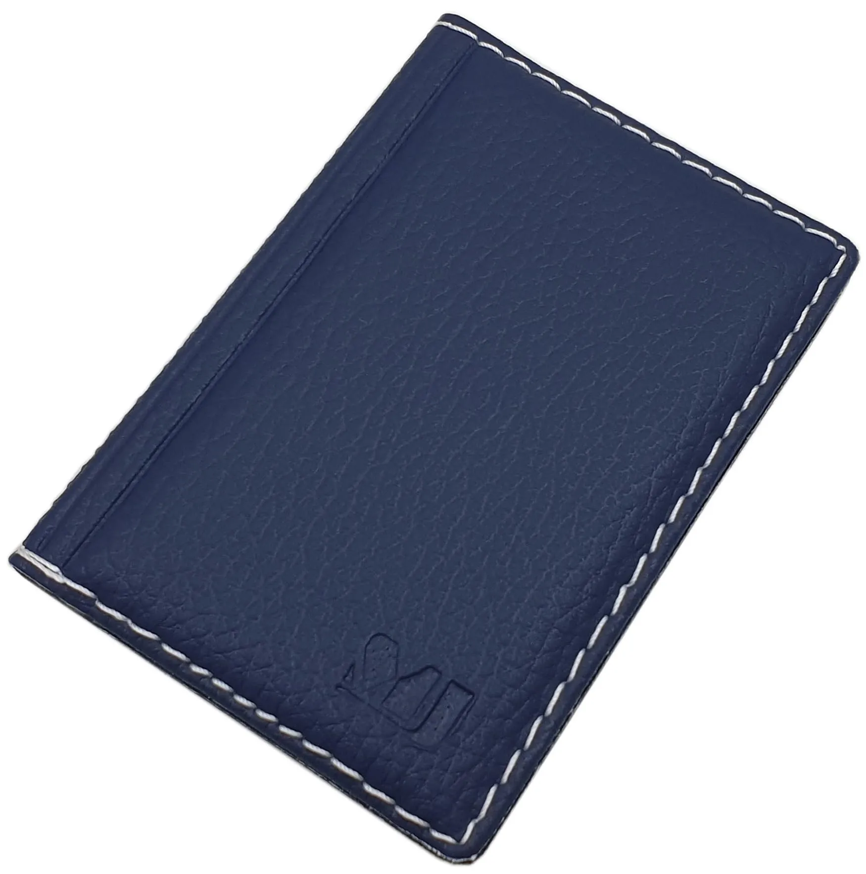 myledershop Portacarte di credito e biglietti da visita con cucitura a contrasto, 12 scomparti MJ-Design-Germany, Einheitsgröße, Moderno - immagine 1