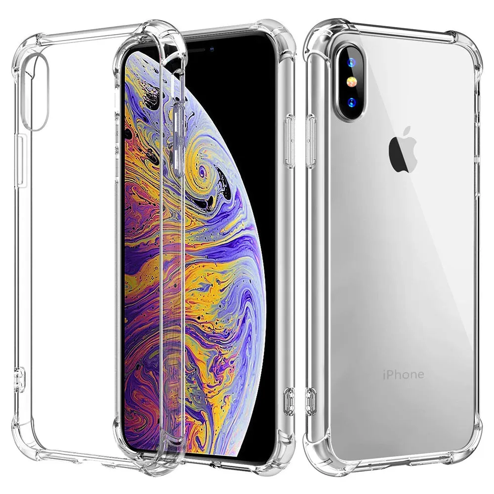 Custodia per Apple iPhone XS / X, Techsuit, Shockproof Clear, Trasparente - immagine 1